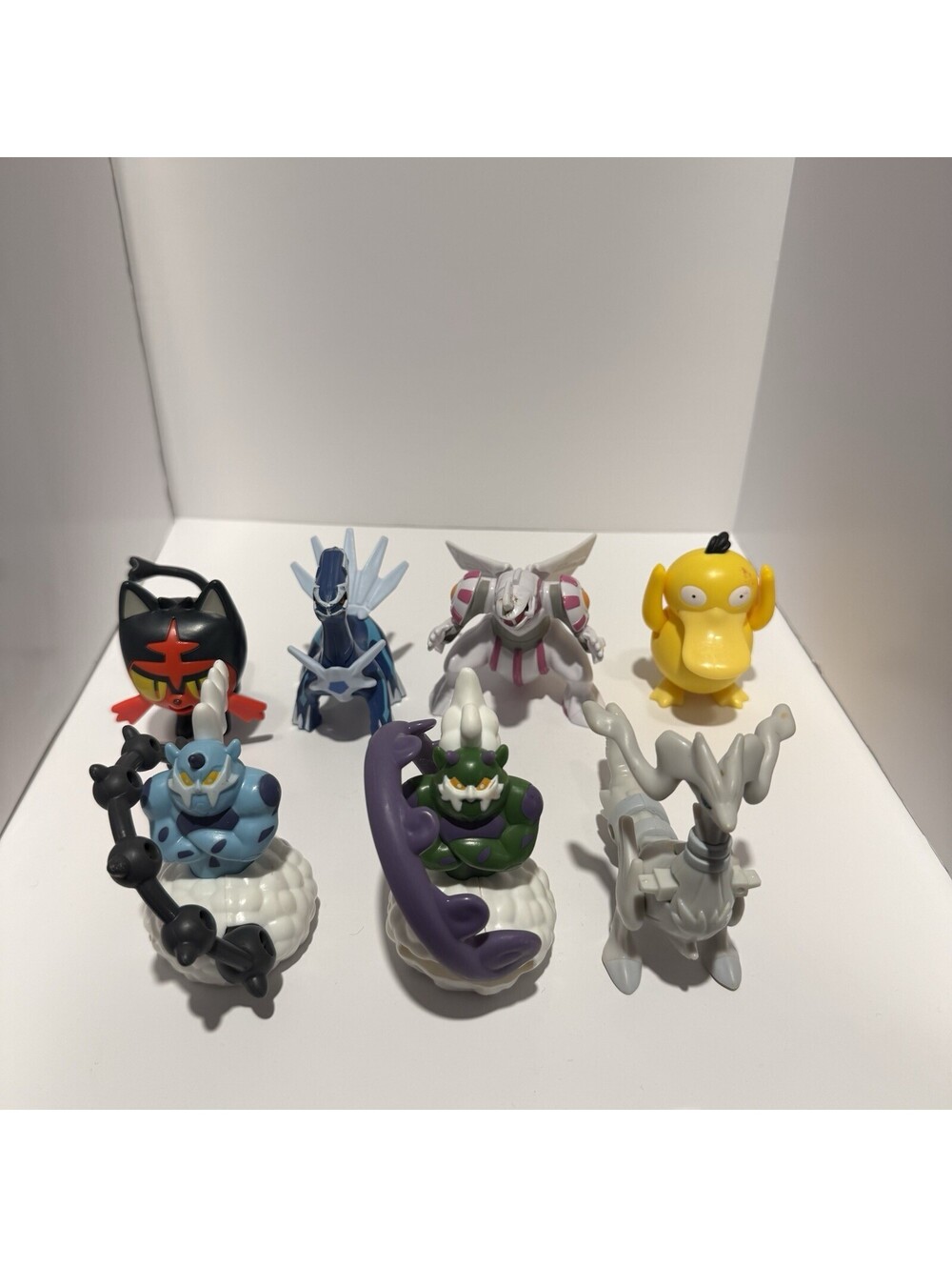 Pokemon Figures Toy Lot of 7 McDonalds 2018 Legendary Dialga Palkia Psyduck AsIs